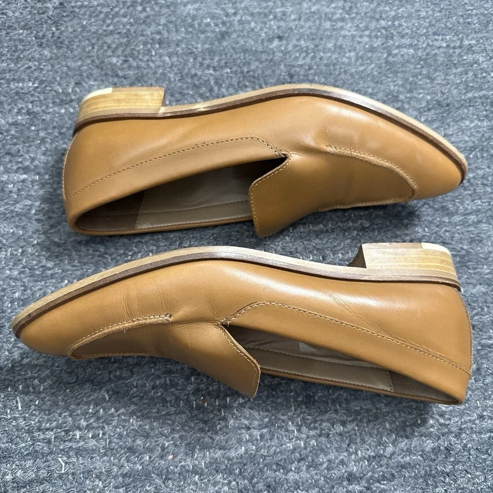 Everlane Loafers Women 9 Brown Leather Pointed Toe Slip On Italy Classic Modern - Picture 3 of 14